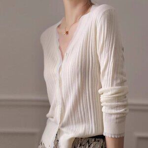 Delicate knit cardigan, effortless elegance